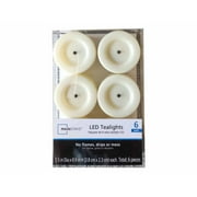 Mainstays Unscented Flameless LED Tealights, Ivory, 6 Count