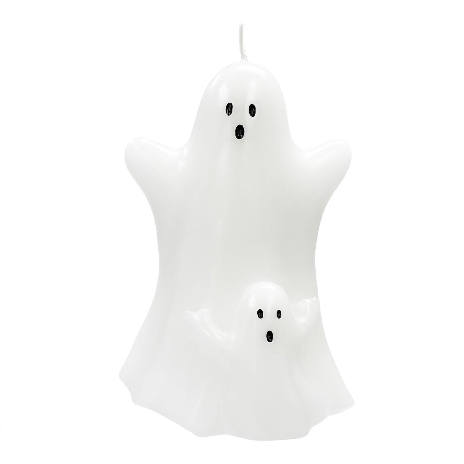 Mainstays Unscented Ghost Candle, 6.4 inches, White