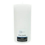 Mainstays Unscented Pillar Candle, 4x8 Inches, White