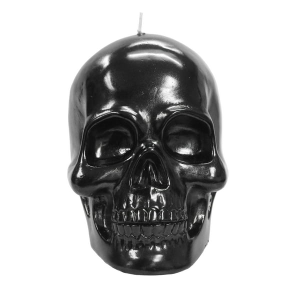 Mainstays Unscented Skull Candle, 4.5 inches, Black