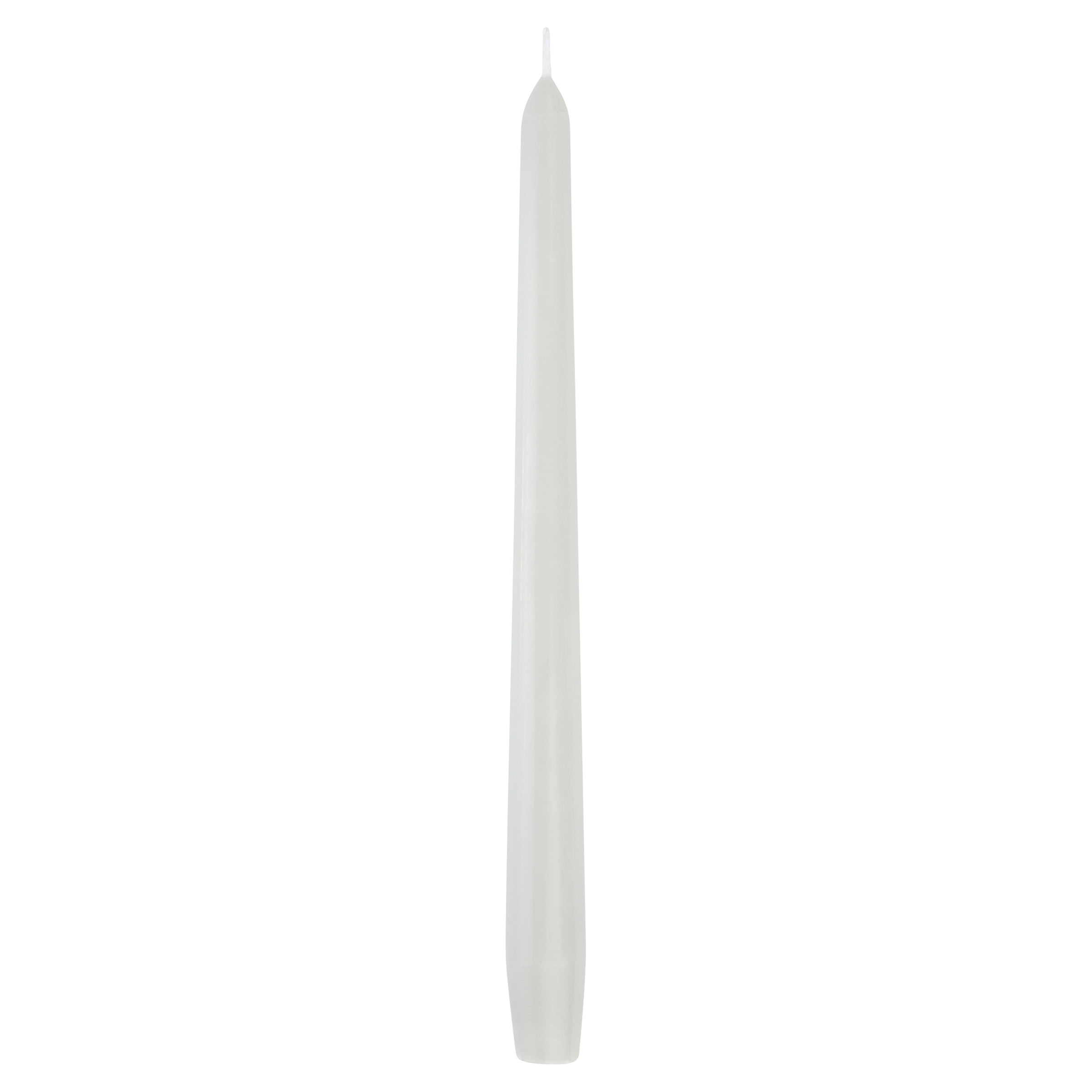 Mainstays Unscented Taper Candle, 10 in, Light Gray