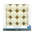thumbnail image 1 of Mainstays Unscented Votive Candles, Ivory, 16-Pack, 1 of 8