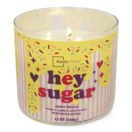 Mainstays Valentines Hey Sugar 3-Wick Candle, 13-Ounce