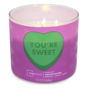 Mainstays Valentines You're Sweet 3-Wick Candle, 13-Ounce