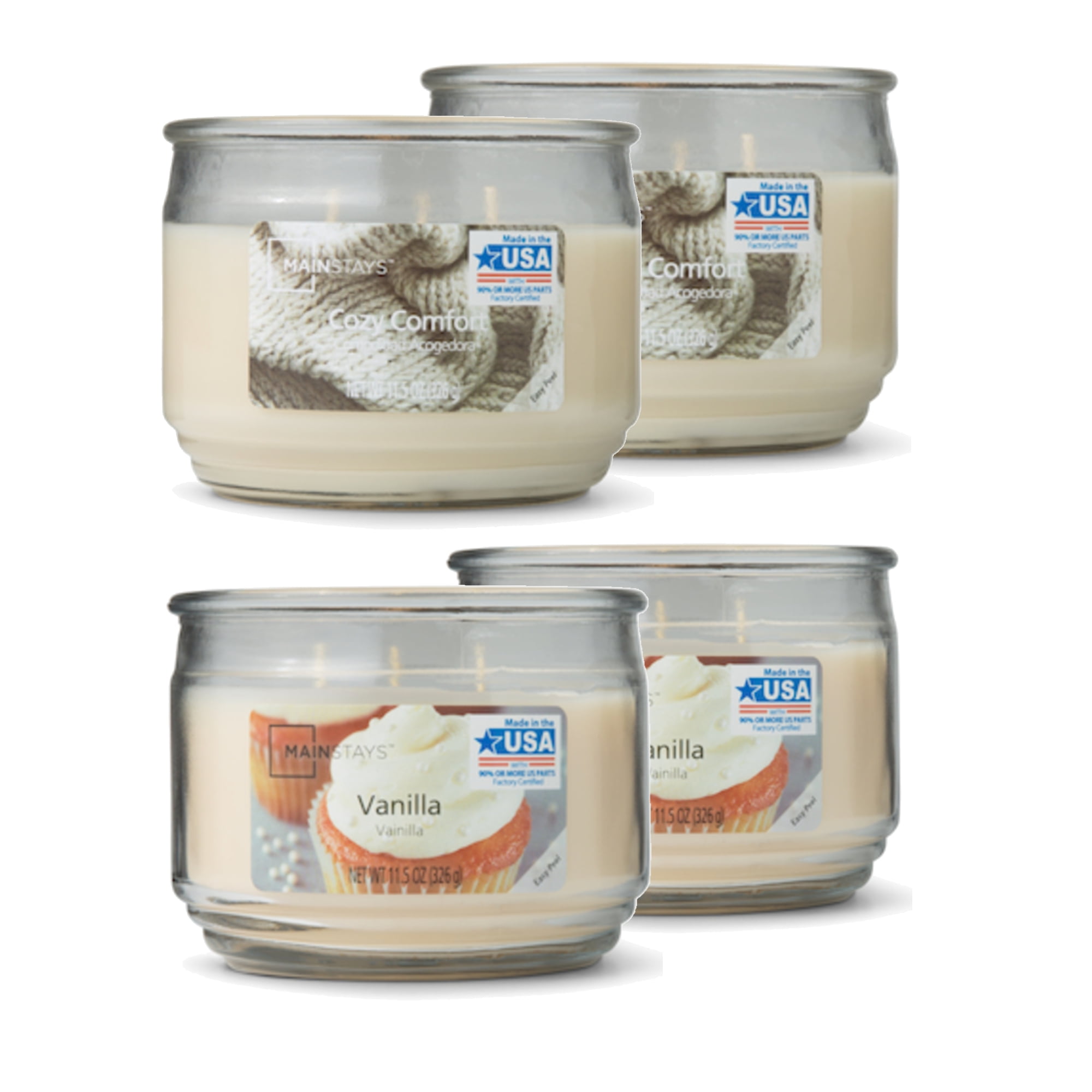 3 pack Mainstays Cozy Comfort Scented 3 Wick Candle 11 5 oz
