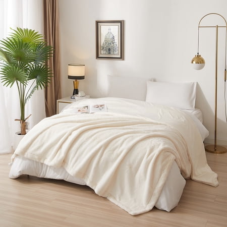 MAINSTAYS COZY FAUX FUR SUPER SOFT LUXURYBLANKET, FULL/QUEEN,...