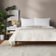thumbnail image 1 of Mainstays Soft Velvet Quilt, Full/Queen, Off-White, Soft & Cozy Bedding, 1 of 8