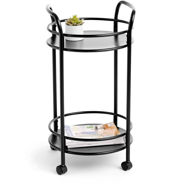 Mainstays Versa 30" Rolling Round Bar/ Kitchen/ Bathroom Storage Cart, Multiple Colors