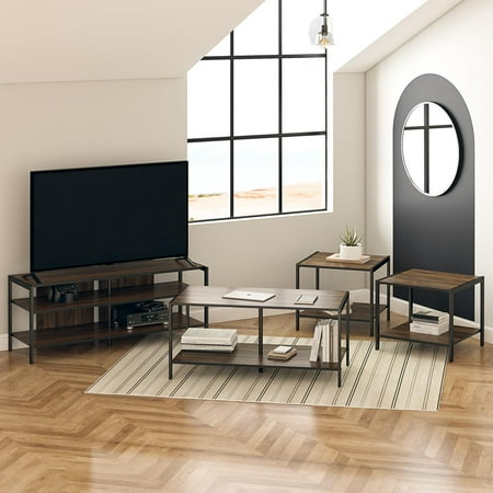Mainstays Versatile Living Room In a Box Reversible End Table, (Set of 4)