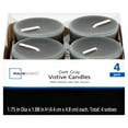 thumbnail image 1 of Mainstays Votive Candles, Dark Gray, 4 Count, 1 of 6
