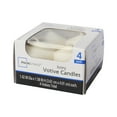 thumbnail interactive-video image 1 of Mainstays Votive Candles, Unscented, Ivory, 4 Pack, 1 of 10