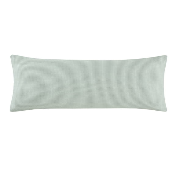 Mainstays Body Pillowcase  Waffle Weave  Light Green  20"x52"  1 Pack