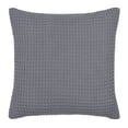 thumbnail image 1 of Mainstays Waffle Knit Decorative Pillow, 18 in x 18 in, Gray, 1 of 8