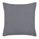 Gray Color Throw Mainstays Waffle Knit Decorative Pillow, Gray, 18 x 18, Polyester ...