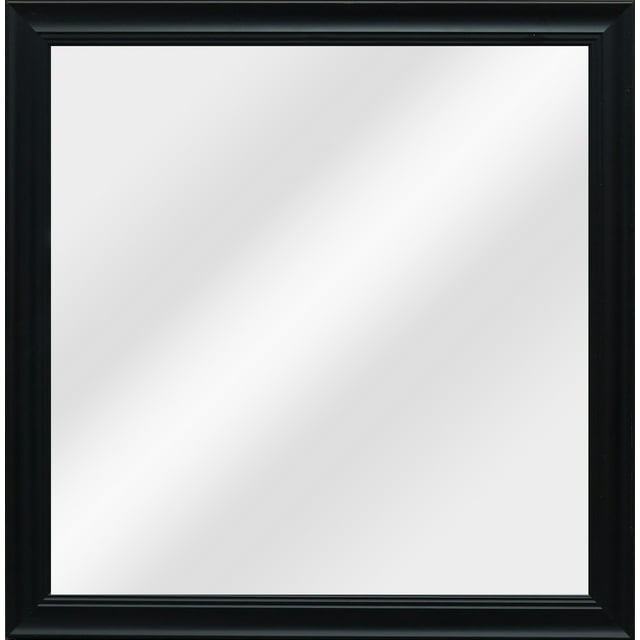 Mainstays Wall Mirror Square, 16In X 16In, Black