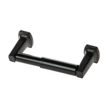 Mainstays Wall Mounted Toilet Paper Holder, Matte Black