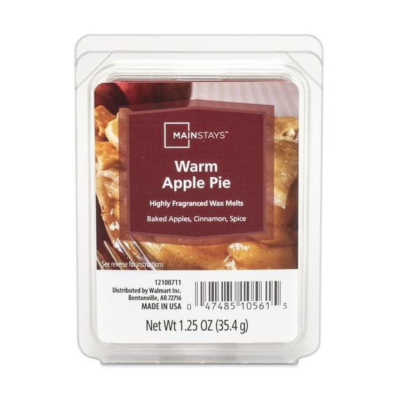 Mainstays Warm Apple Pie Scent Wax Melt, 1.25 oz