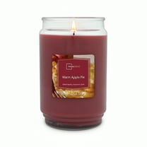 Mainstays Single-Wick Scented Glass Jar Candle, Warm Apple Pie, 20oz.