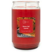 Mainstays Warm Fall Leaves 3 Wick Candle, 20 oz