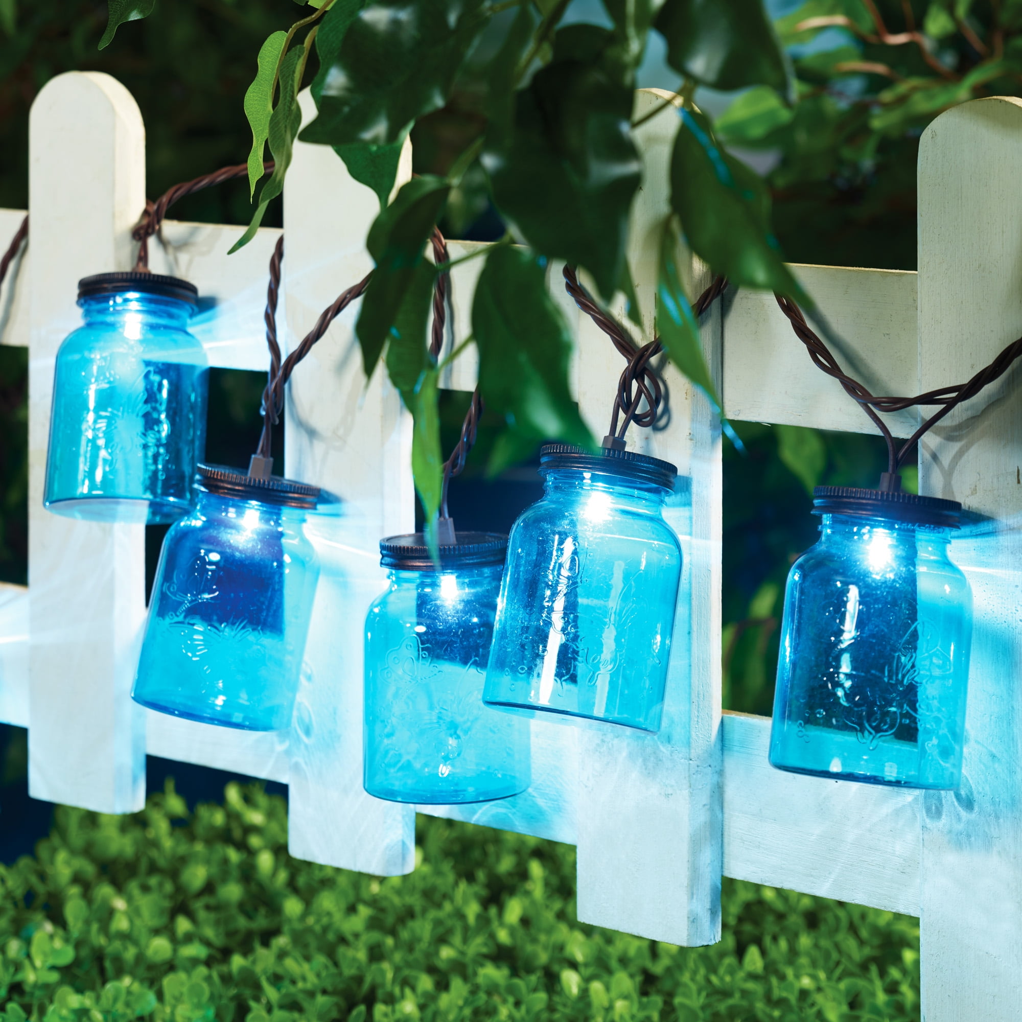 Mainstays Warm White LED Mason Jar String Lights 2 Pack of 10