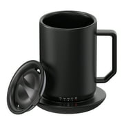 Mainstays Warming Coffee Mug, 12oz. Stainless Steel Coffee Mug with Mug Warmer Coaster and Lid