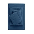 thumbnail image 1 of Mainstays Washed Ultra Soft Microfiber Bed Sheet Set, Full, Washed Indigo, 4 Piece, 1 of 11