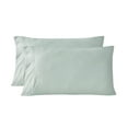 thumbnail image 1 of Mainstays Washed Ultra Soft Microfiber Pillowcase Set, King, Soft Sea, 2 Piece, 1 of 8
