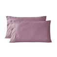 thumbnail image 1 of Mainstays Washed Ultra Soft Microfiber Pillowcase Set, Standard/Queen, Lilac Bloom, 2 Piece, 1 of 9