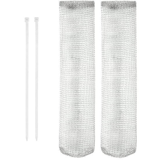 Mainstays Washer Hose Lint Traps, Stainless Steel and Nylon Mesh, 2-Pack