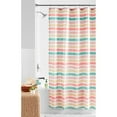 thumbnail image 1 of Mainstays Watercolor Multicolor Stripe Polyester Shower Curtain, 72" x 72", 1 of 6