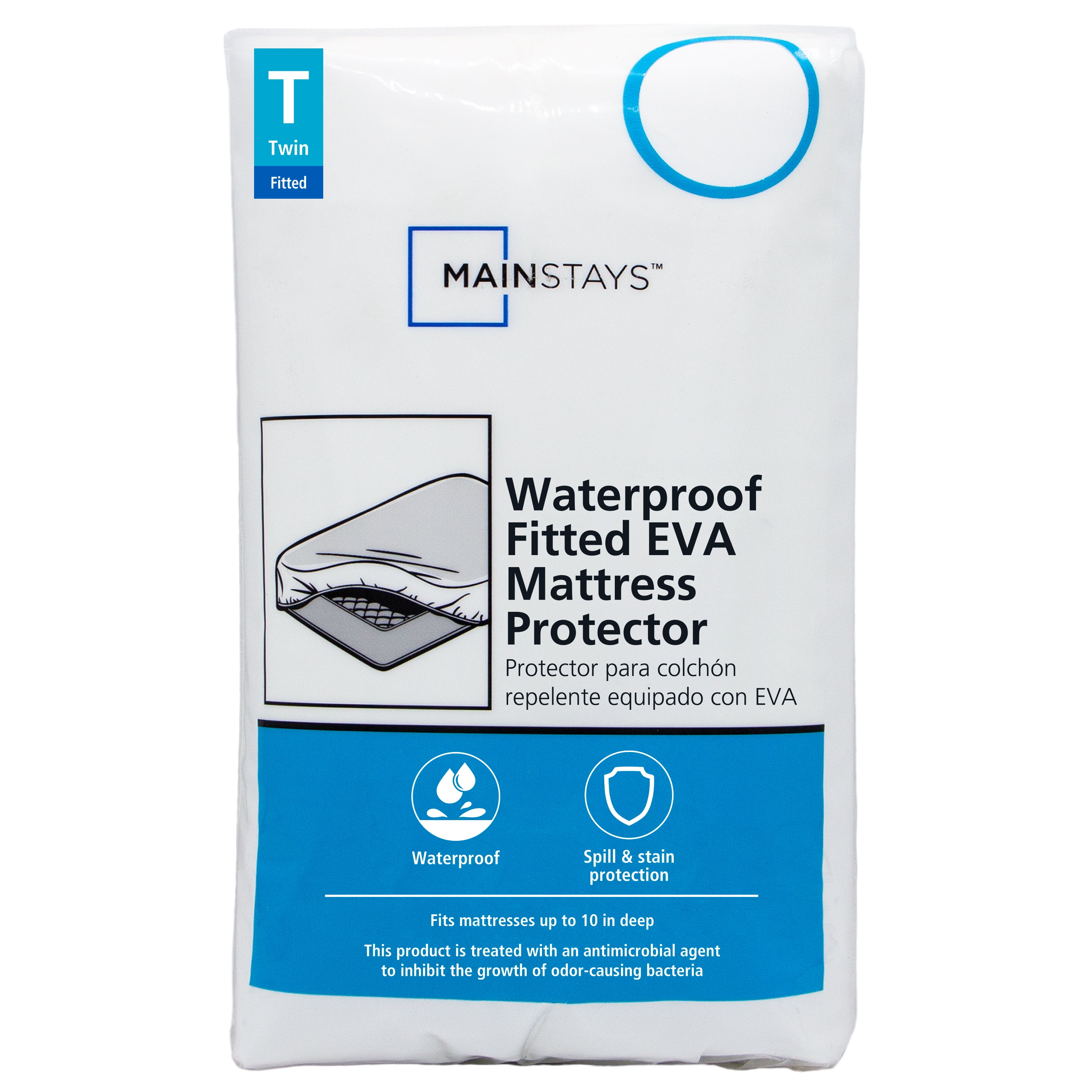 Mainstays Waterproof Eva Fitted Mattress Protector Twin Walmart Mainstays Waterproof Eva Fitted Mattress Protector Twin Walmart