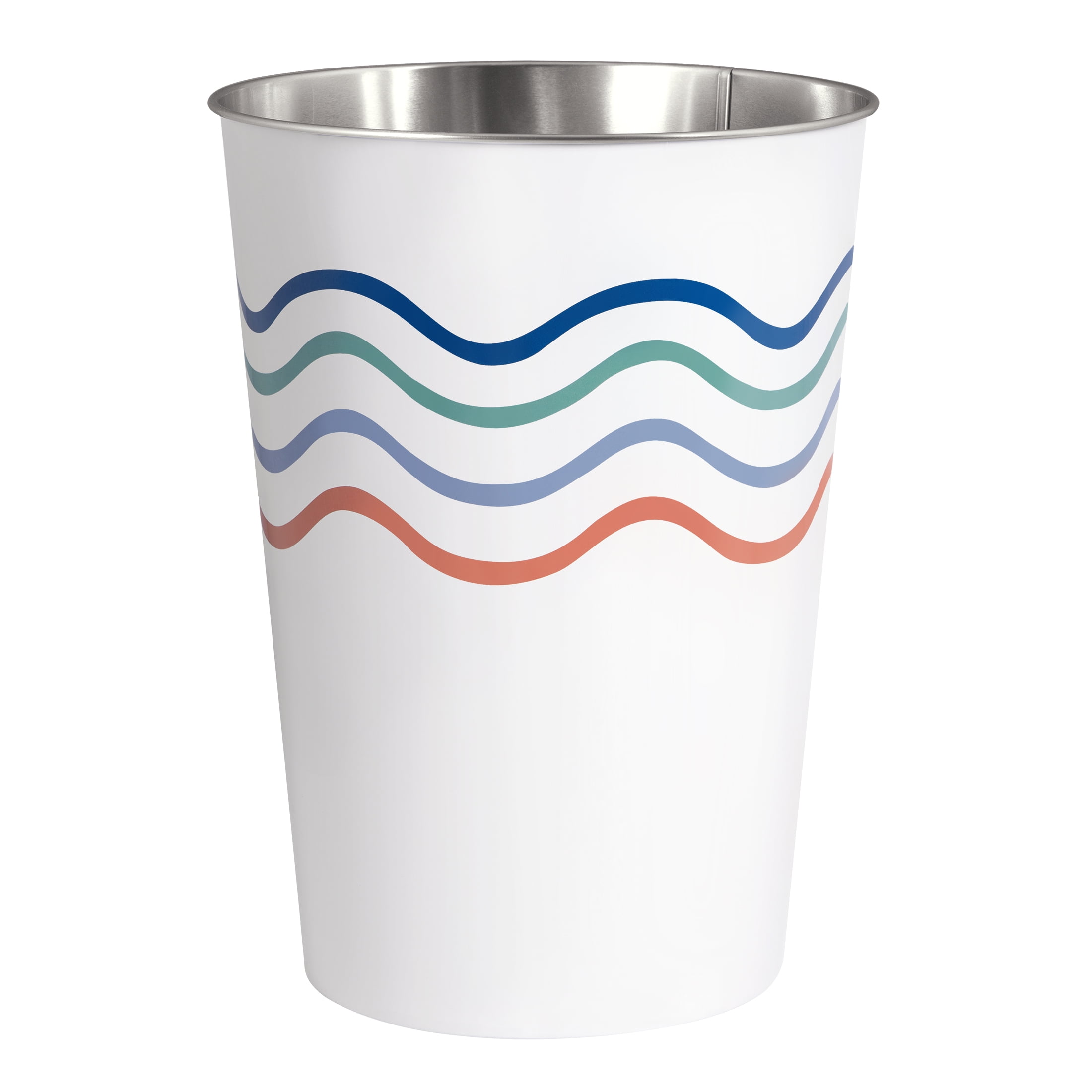 Mainstays Wave Waste Can, 8