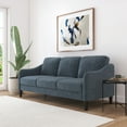 thumbnail image 1 of Mainstays Westley Swoop Arm 74" Sofa, Blue Cove, 1 of 16
