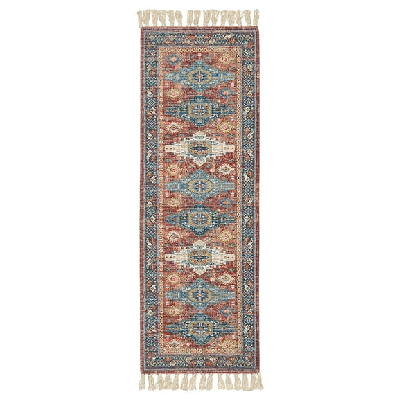 Mainstays Wexford Red Vintage Indoor Runner Rug, Size 20” x 60”