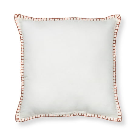 Mainstays Whipstitch Ivory Red Canyon 22X22