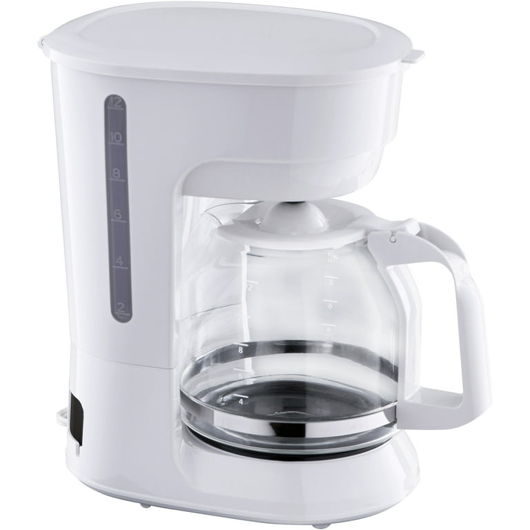  Drip Coffee Maker (49319) - White, 12 Cups: Home & Kitchen