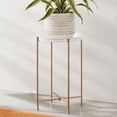 thumbnail image 1 of Mainstays White Brass Metal Round Glam Plant Stand, 1 of 8