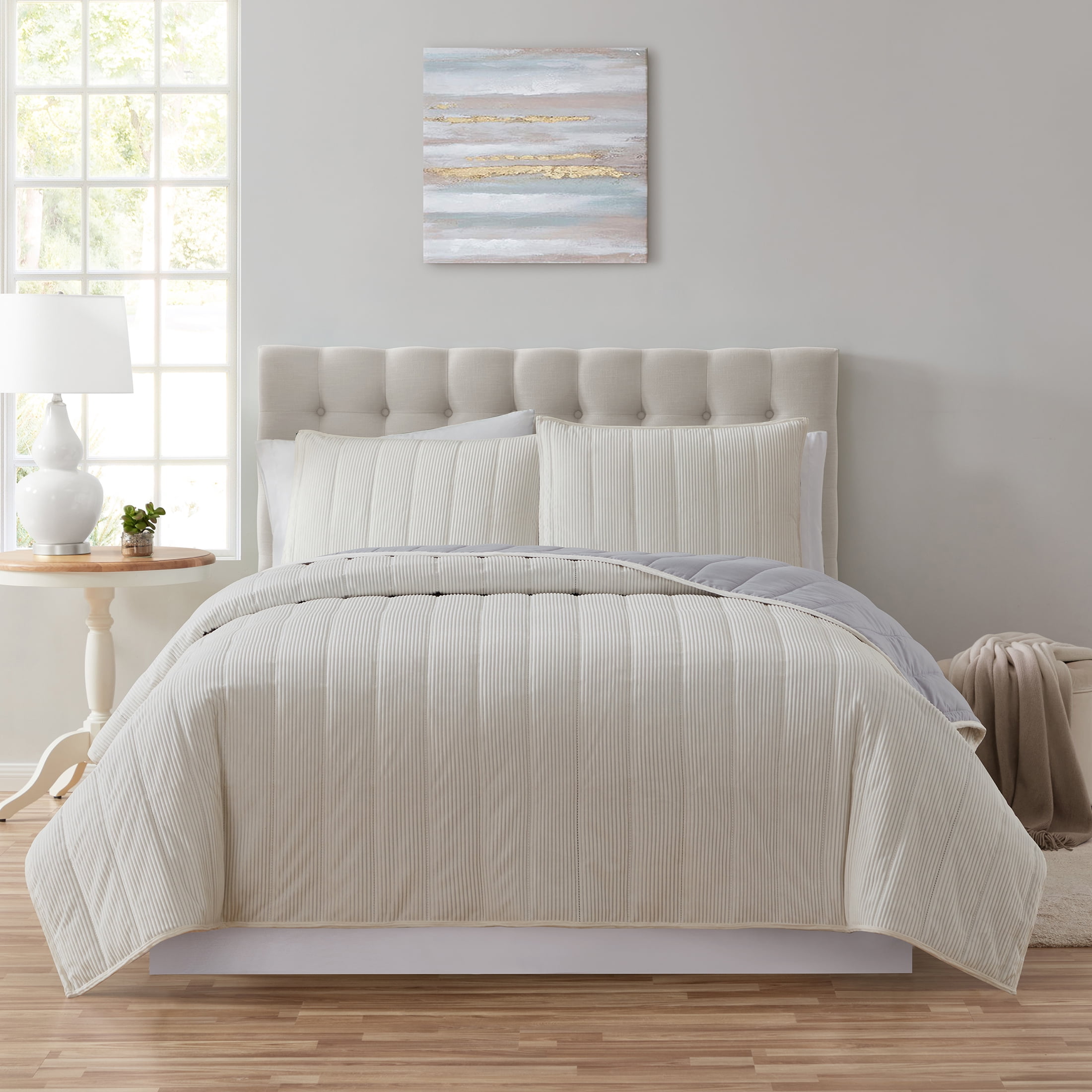 Marshmallow Quilt Cover Set - King Bed, White - NZ