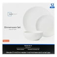thumbnail image 1 of Mainstays White Dinnerware Set, 12 Piece, 1 of 4
