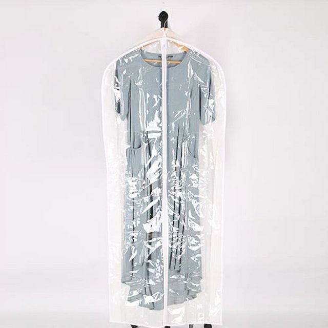 Mainstays White Extended Length Nonwoven Suit/Dress Garment Bag