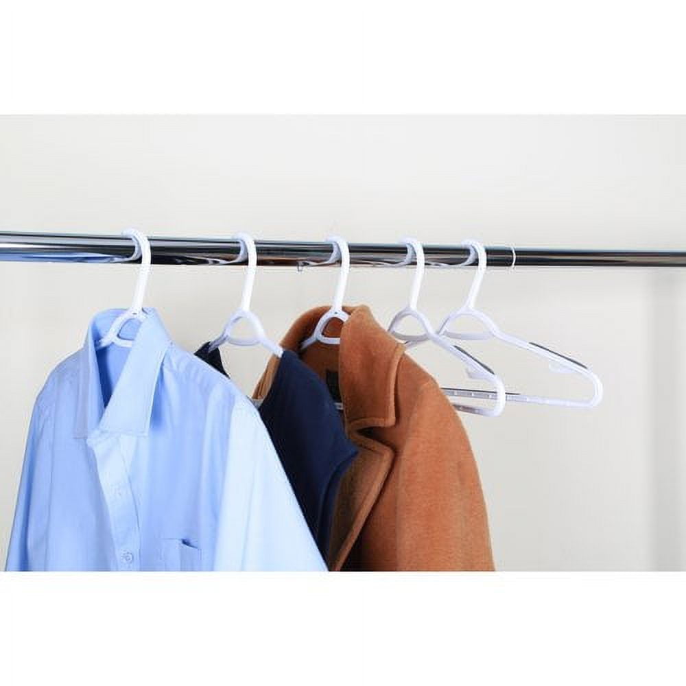 Mainstays White Non Slips Hangers, 10 Count