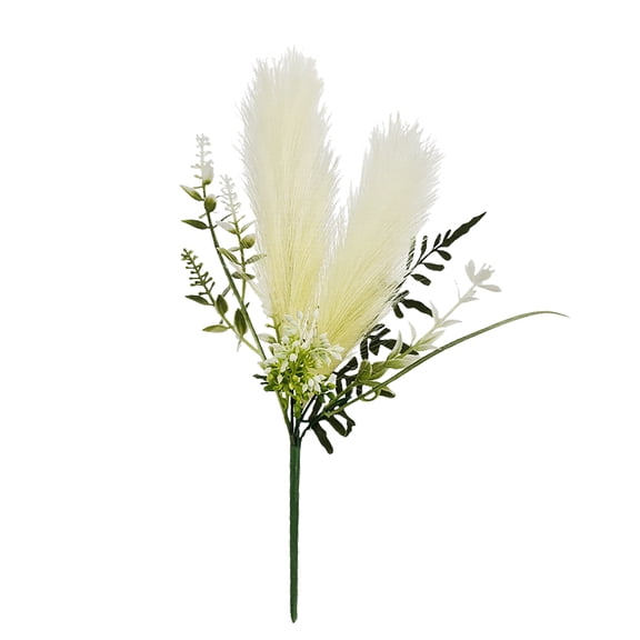Mainstays 14in Indoor Artificial Pampas Grass Mix Pick, White Color