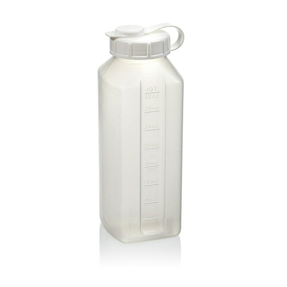 Mainstays, Beverage Storage, White Plastic Flip-Top Drink Food Storage Container, plastic, perfect for chilled drink preparation.