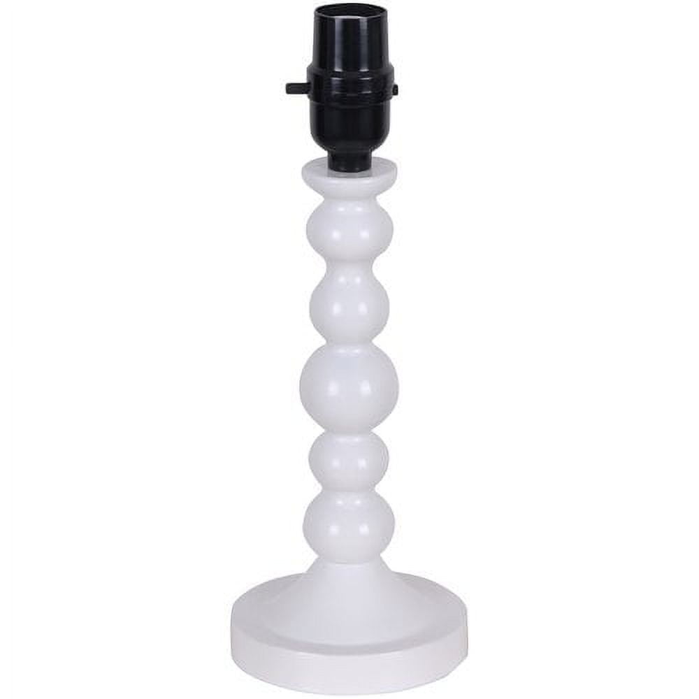 Mainstays White Stacked Accent Lamp Base 11.75"H