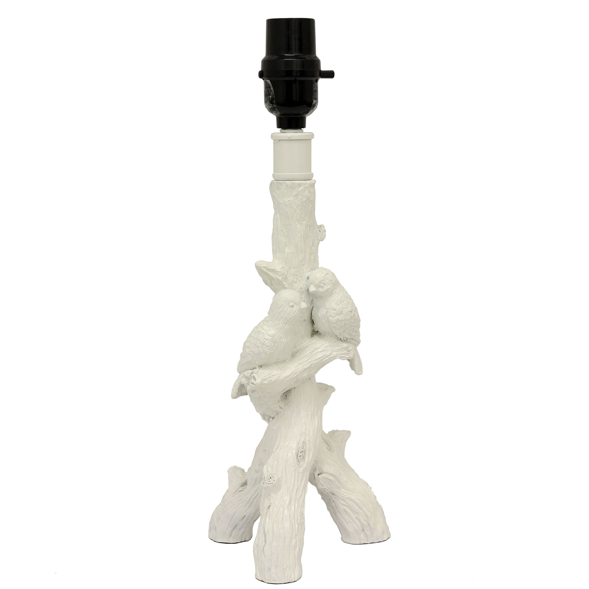 Mainstays White Resin Bird Accent Table Lamp Base