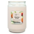 thumbnail image 1 of Mainstays White Rose & Peach Single Wick Candle, 20 oz, 1 of 6