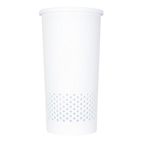 Mainstays Round Lidded Hamper, White, Adult