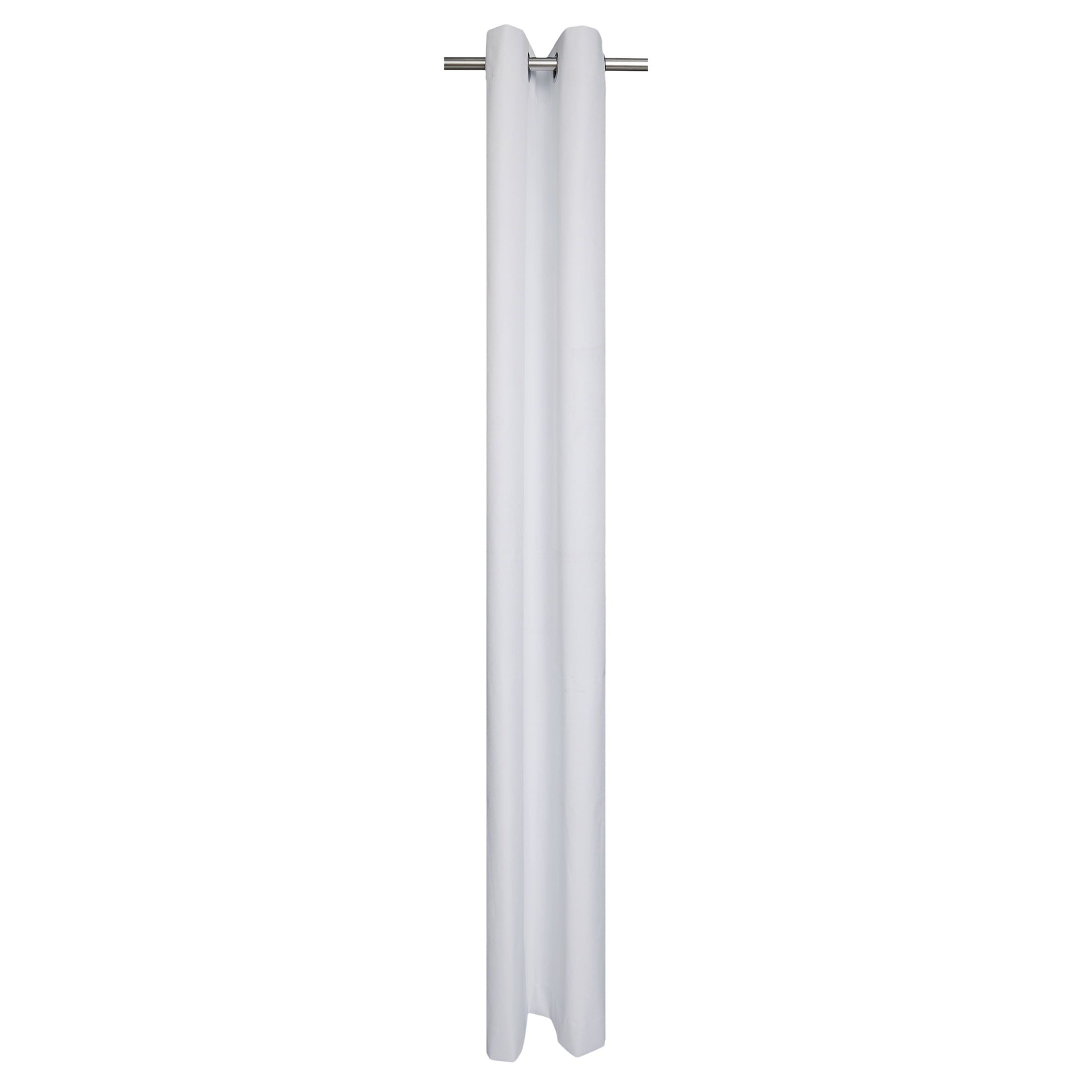 Mainstays White Solid Blackout Grommet Single Curtain Panel, 30" W x 84" L