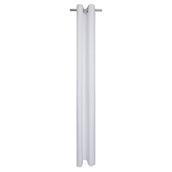 Mainstays White Solid Blackout Grommet Single Curtain Panel, 30" W x 84" L