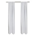 thumbnail image 1 of Mainstays White Solid Blackout Rod Pocket with Back Tabs Curtain Panel Pair, Set of 2, 30" W x 63" L, 1 of 11